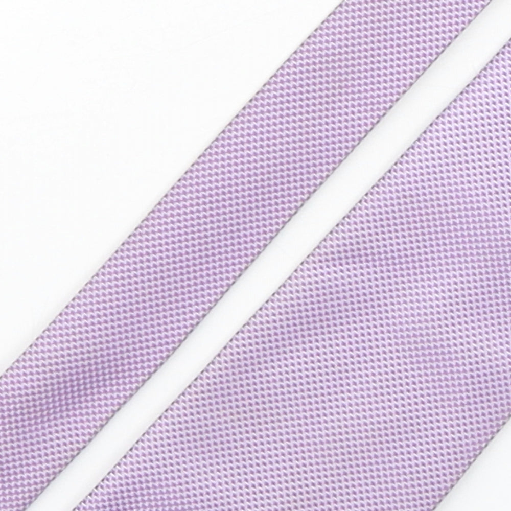 NEXT Mens Purple Grenadine Polyester Pointed Tie One Size