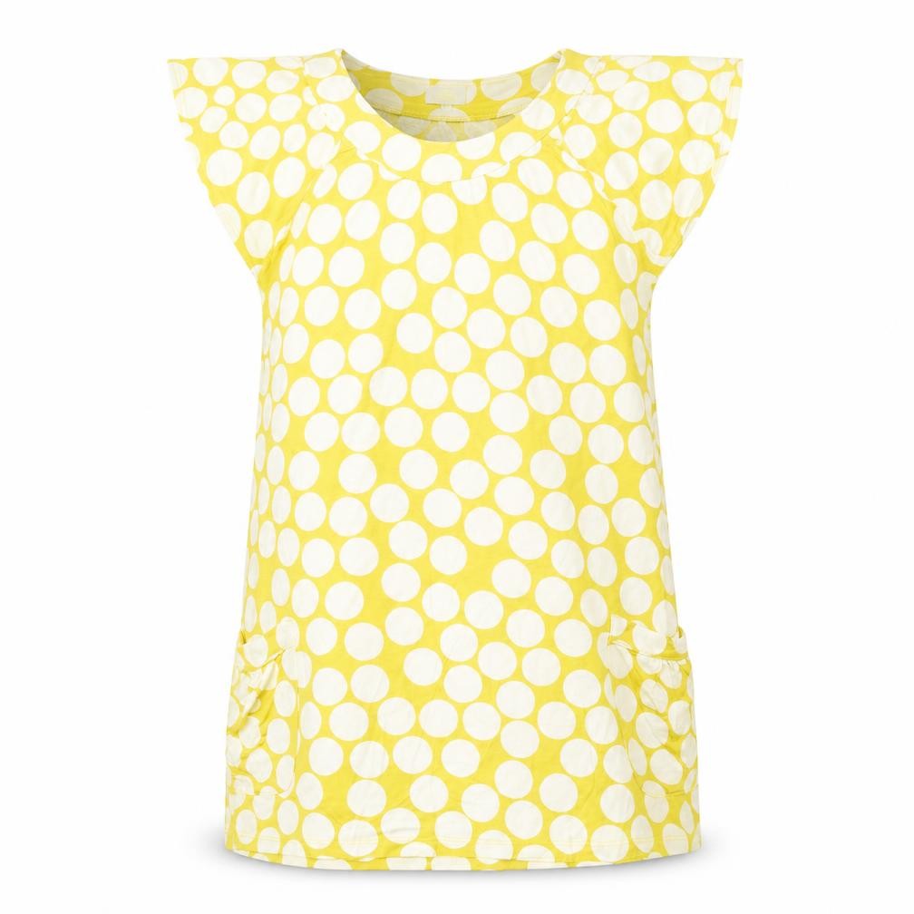 Next Womens Green Polka Dot Lyocell Tunic Blouse Size 14 Scoop Neck