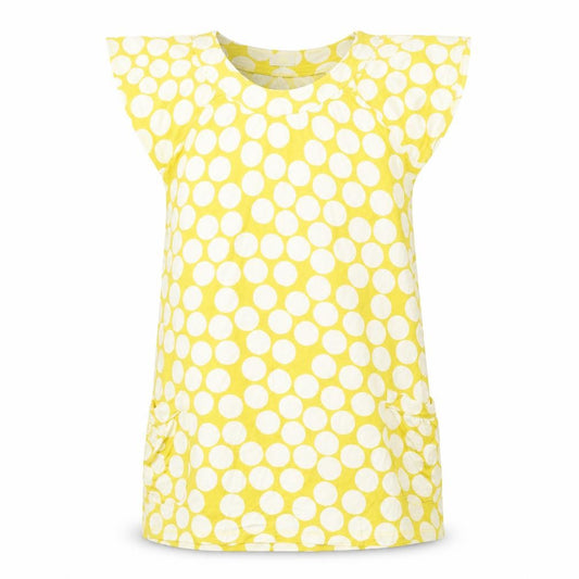 Next Womens Green Polka Dot Lyocell Tunic Blouse Size 14 Scoop Neck