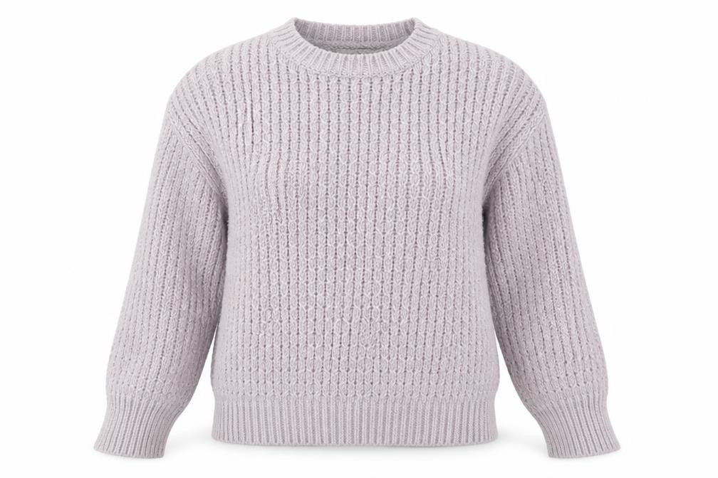 George Womens Purple Crew Neck  Polyester Pullover Jumper Size S