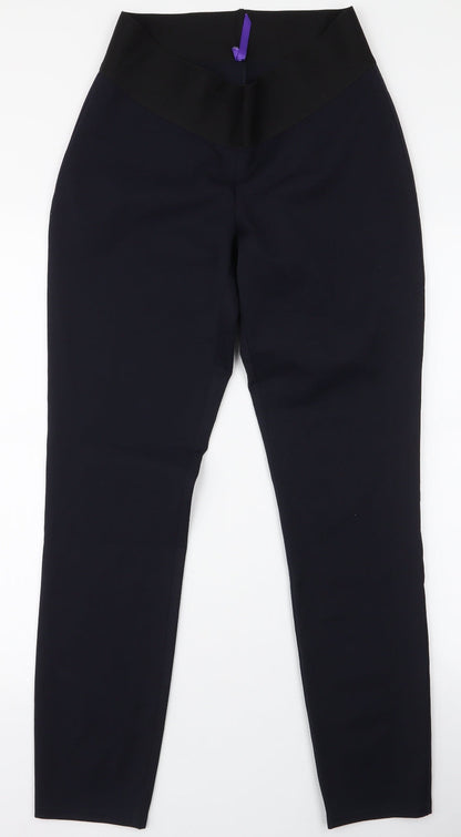 Preworn Womens Blue  Polyester Trousers  Size 10 L29 in Slim
