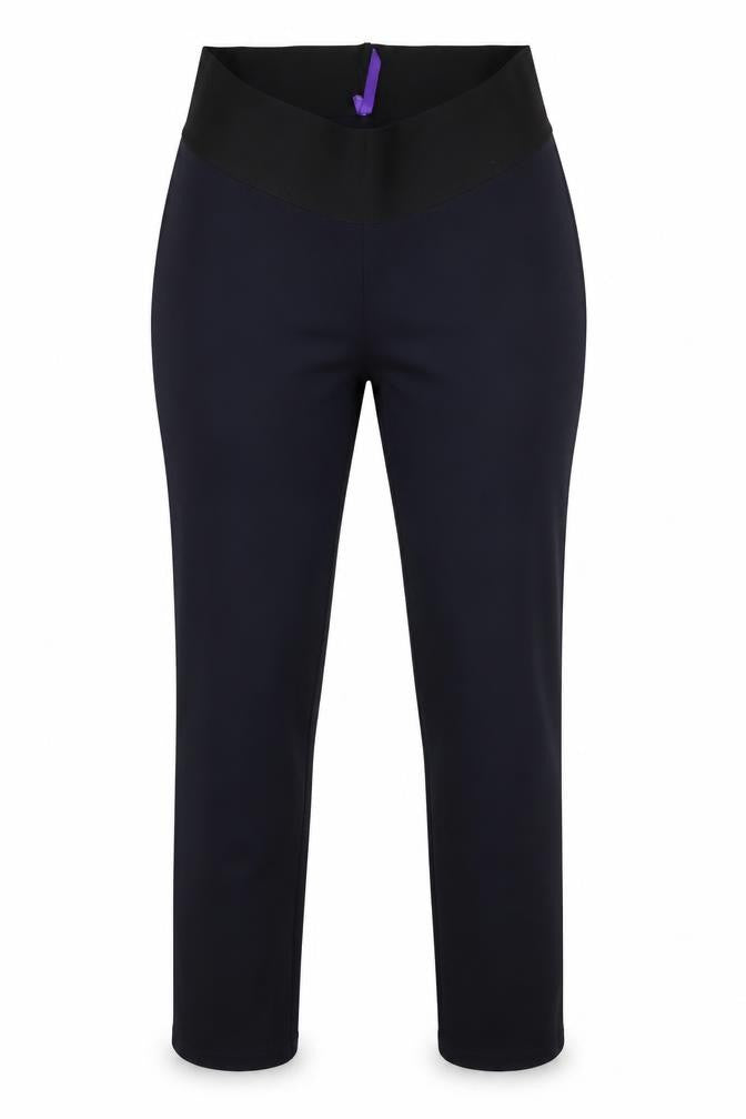 Preworn Womens Blue  Polyester Trousers  Size 10 L29 in Slim
