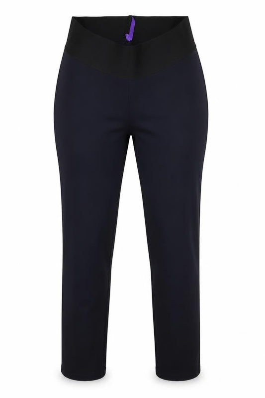 Preworn Womens Blue  Polyester Trousers  Size 10 L29 in Slim