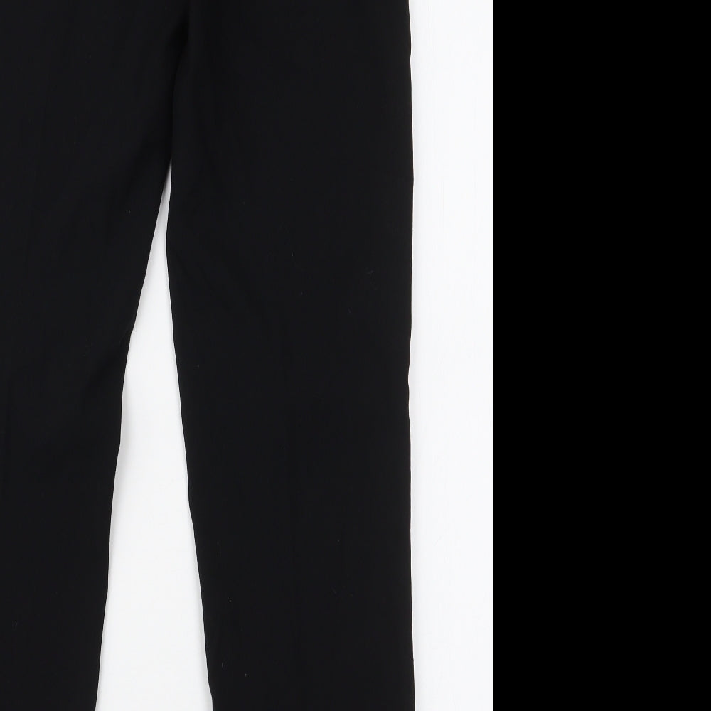 Marks and Spencer Womens Black  Polyester Trousers  Size 29 in L27.5 in Regular Zip