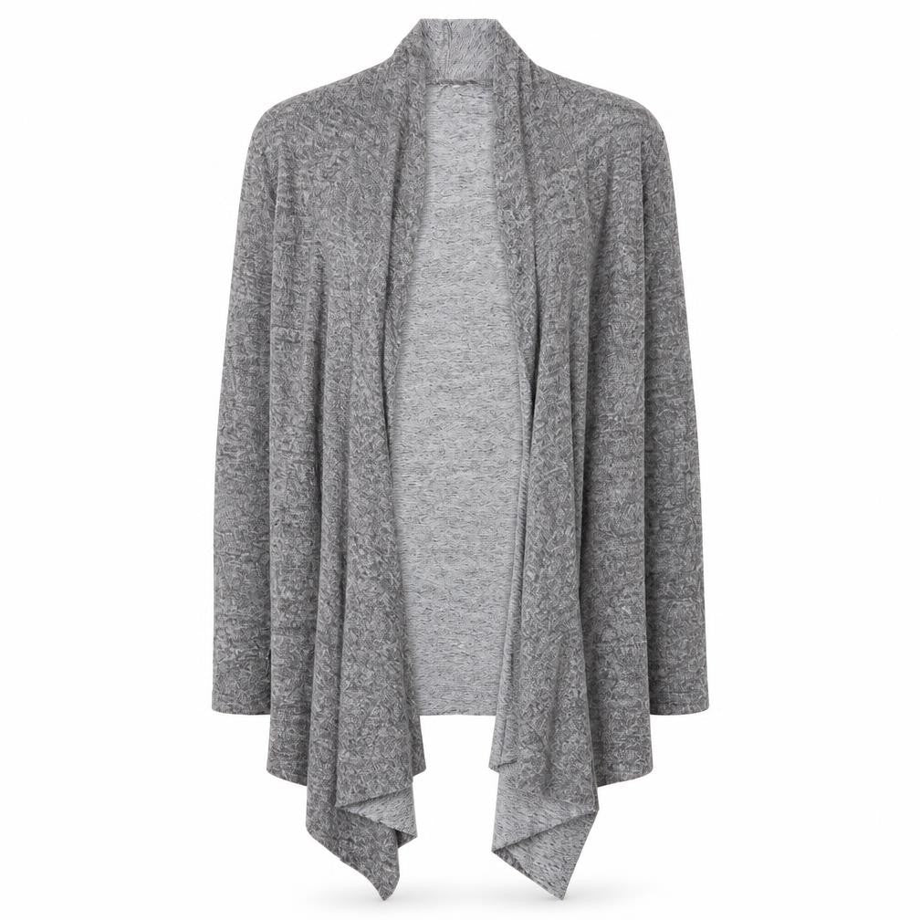 H&M Womens Grey V-Neck  Viscose Cardigan Jumper Size S
