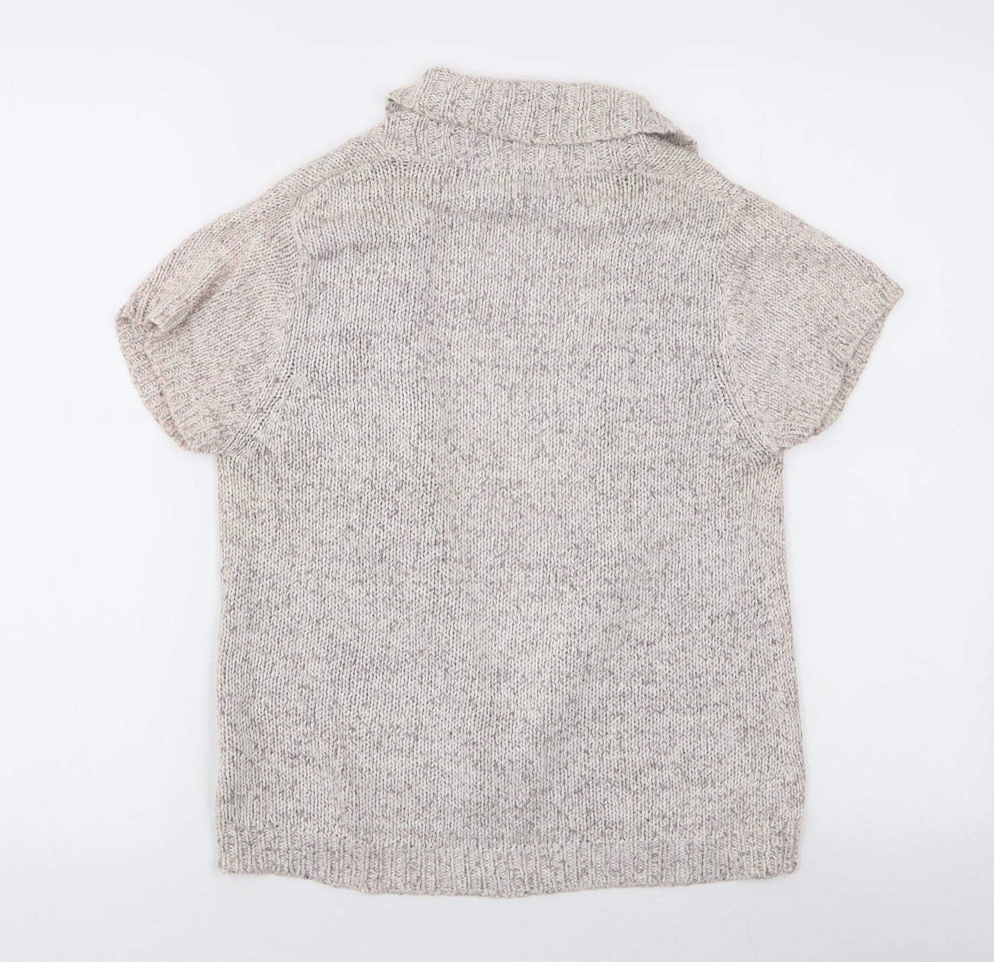 Witchery Womens Beige V-Neck  Acrylic Cardigan Jumper Size M