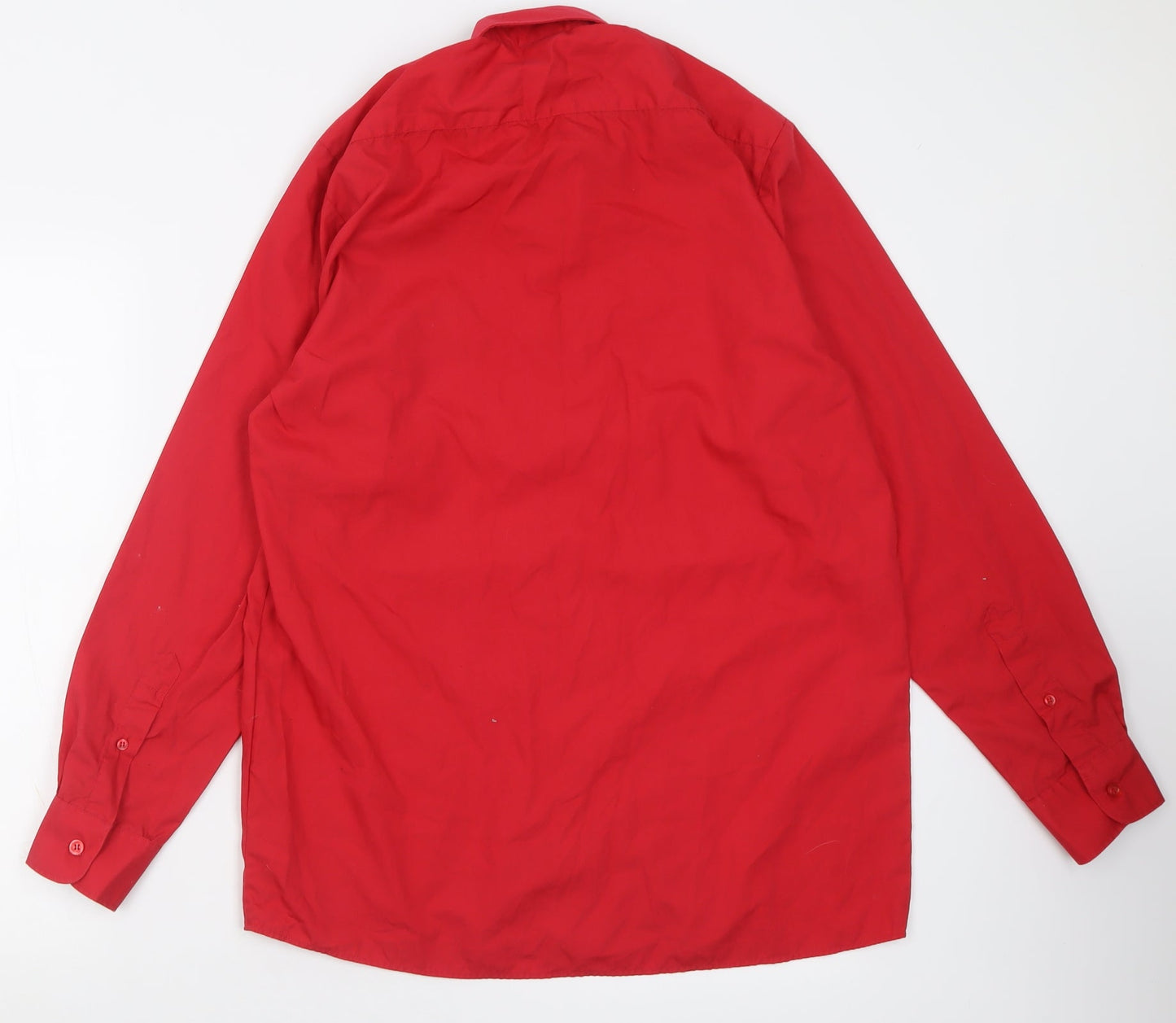Banner Boys Red  Polyacrylate Fibre Basic Button-Up Size L Collared Button