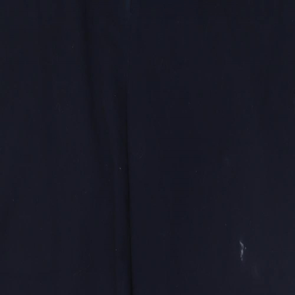M&Co Womens Blue  Polyester Trousers  Size 18 L29 in Regular Hook & Eye