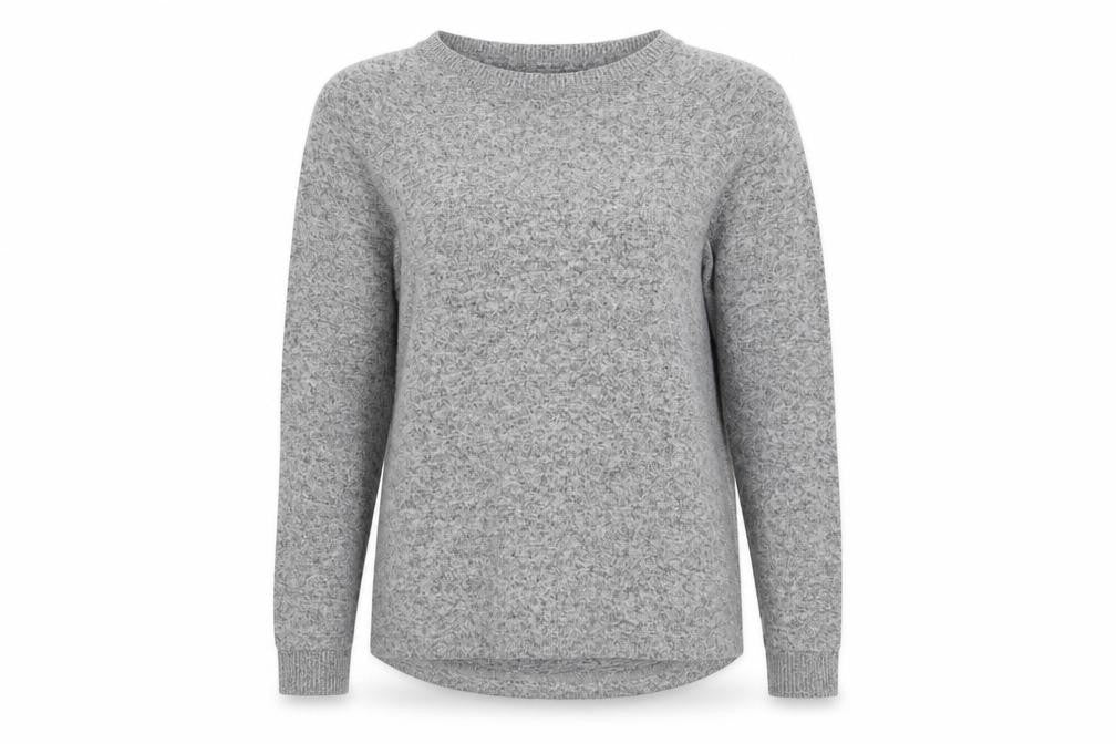 Primark Womens Grey Round Neck  Polyester Pullover Jumper Size 10   - Size 10-12