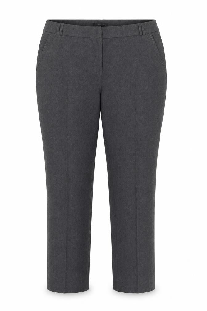 Atmosphere Womens Grey  Polyester Chino Trousers Size 16 L26 in Regular Zip