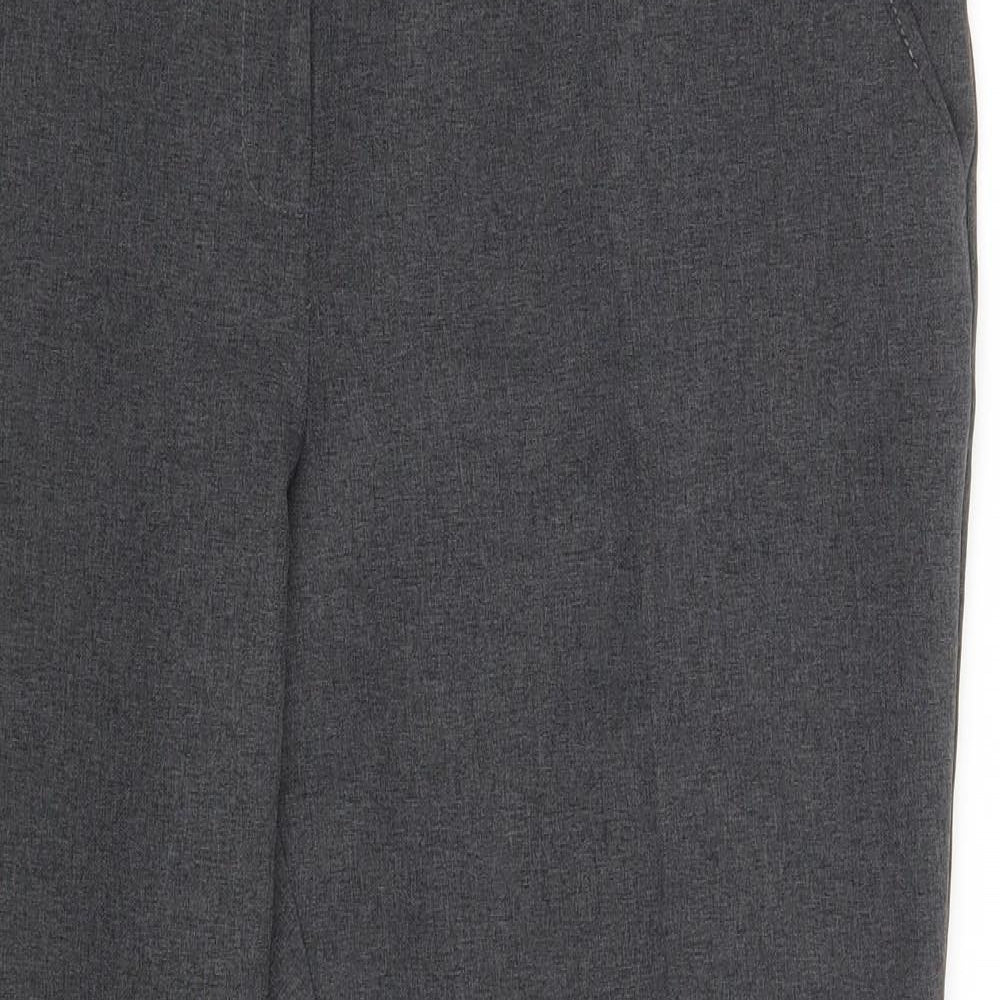 Atmosphere Womens Grey  Polyester Chino Trousers Size 16 L26 in Regular Zip