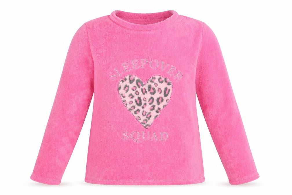 Matalan Girls Pink Round Neck Animal Print 100% Polyester Pullover Jumper Size 12-13 Years   - Sleepover Squad