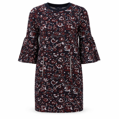 Next Womens Blue  Polyester A-Line  Size 12  Round Neck Pullover - Bell Sleeve