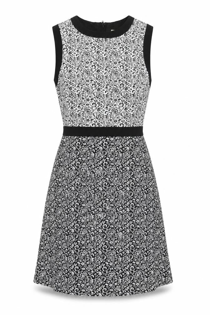 Miss Selfridge Womens Black  Polyester A-Line  Size 6  Roll Neck Zip