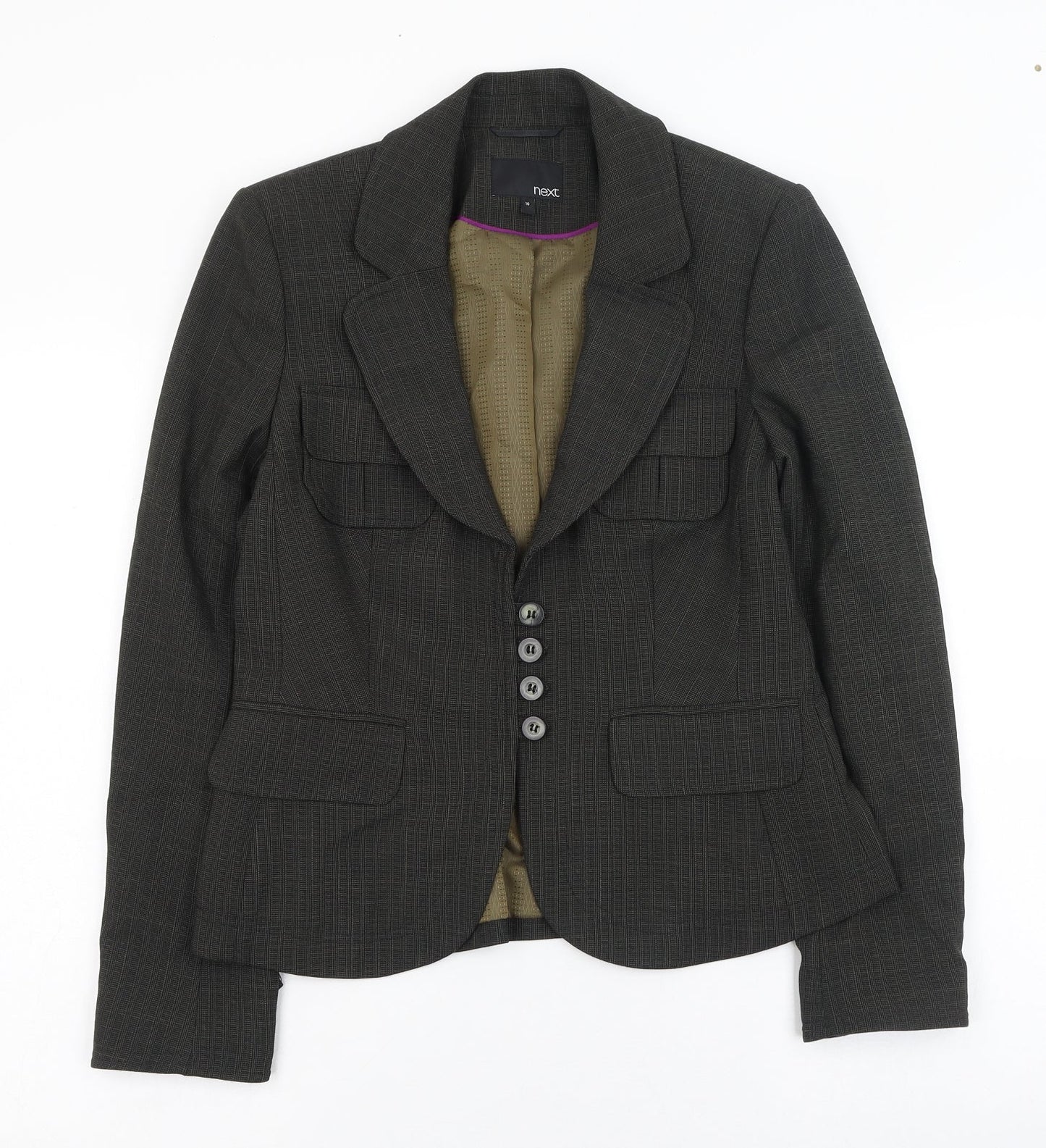 NEXT Womens Green   Jacket Blazer Size 10  Button