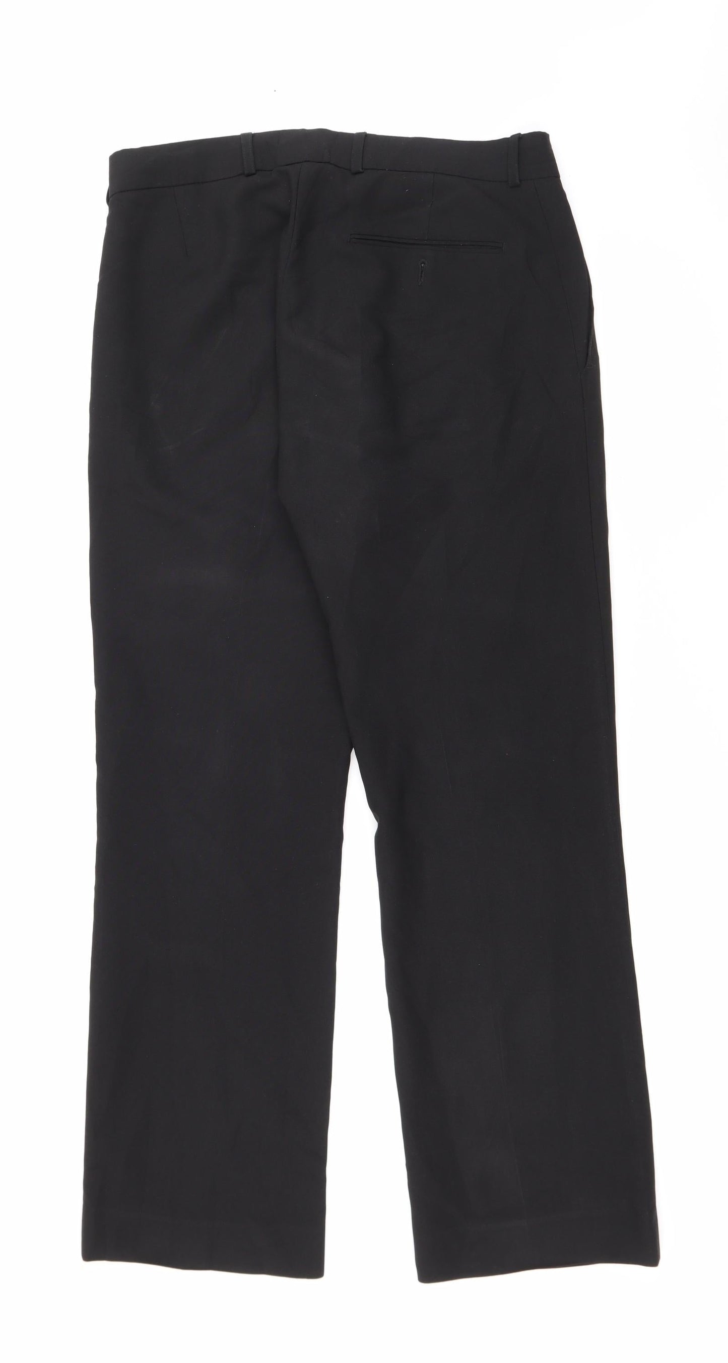 George Womens Black  Polyester Carrot Trousers Size 32 L29 in Regular Zip