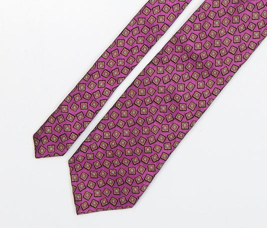 Van Laack Mens Multicoloured Geometric Silk Pointed Tie One Size