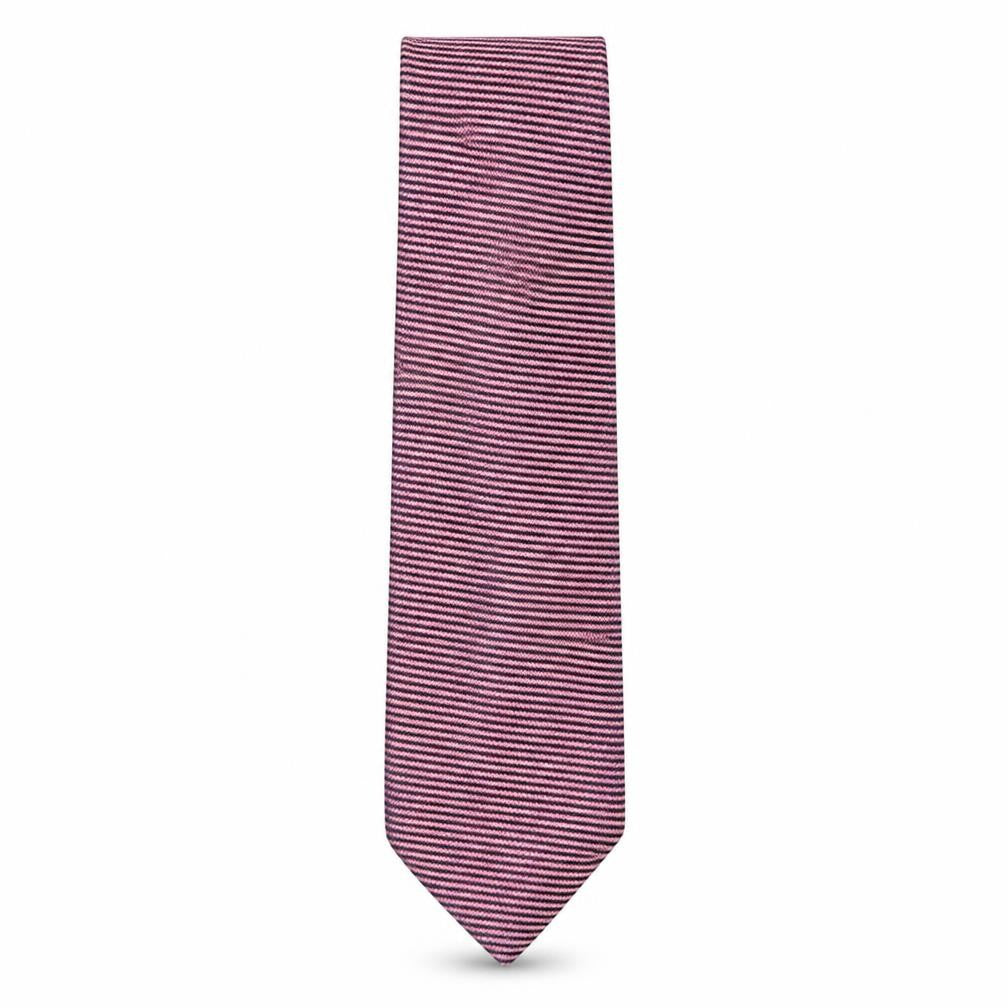 Fraser  Mens Multicoloured Striped Silk Pointed Tie One Size