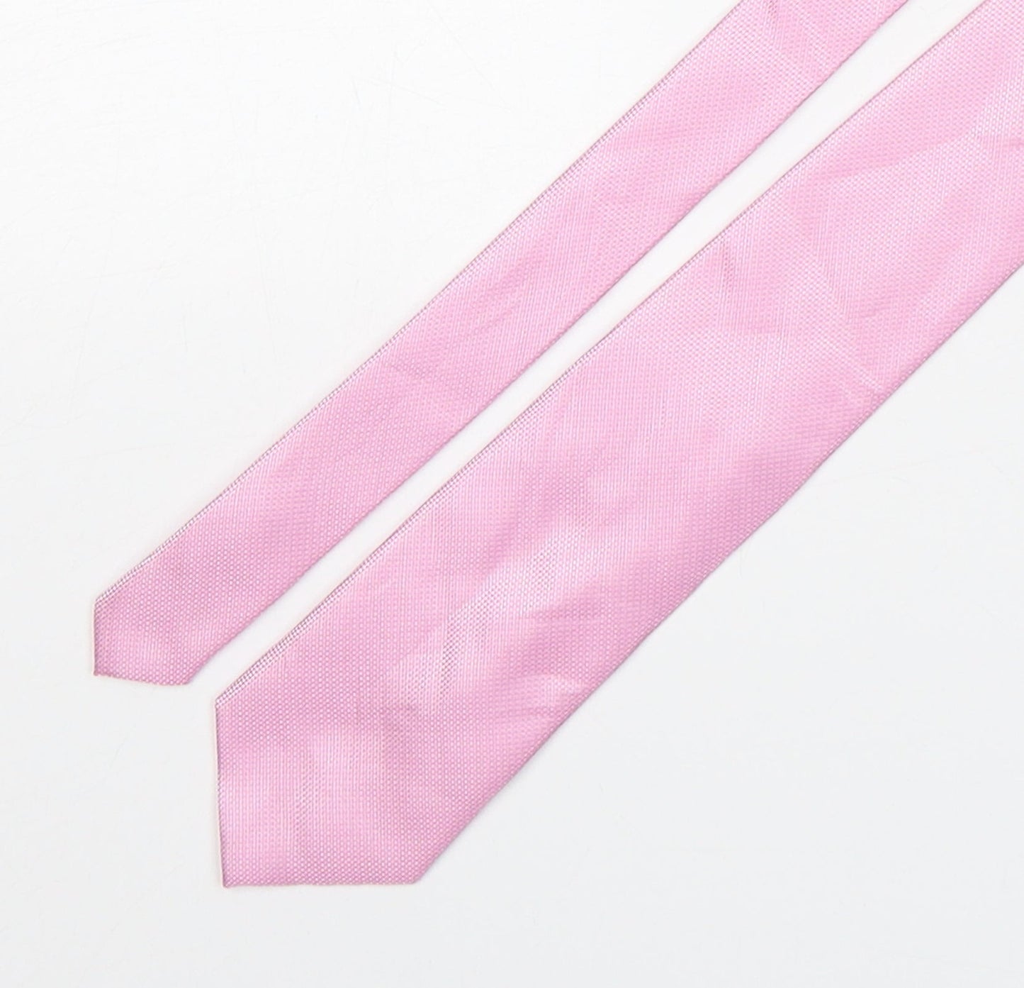 Burton  Mens Pink Grenadine Polyester Pointed Tie One Size