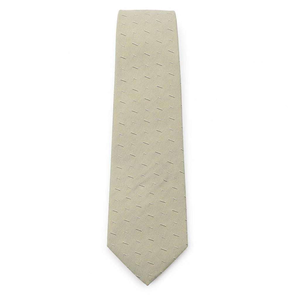 Ciro Citterio Mens Beige Geometric Polyester Pointed Tie One Size