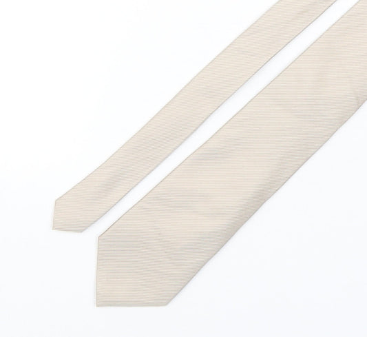 Thomas Nash Mens Beige  Silk Pointed Tie One Size