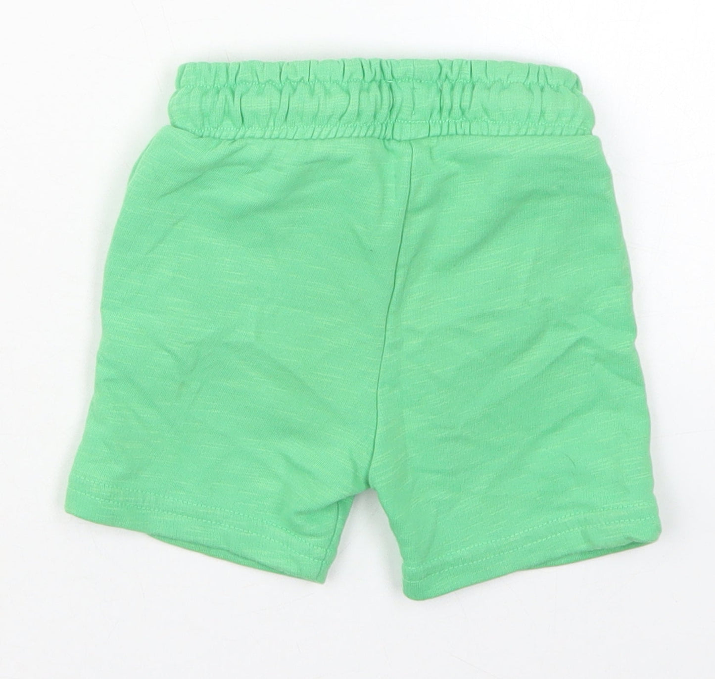 F&F Boys Green  Cotton Sweatpants Trousers Size 12-18 Months  Drawstring - Sweat Shorts