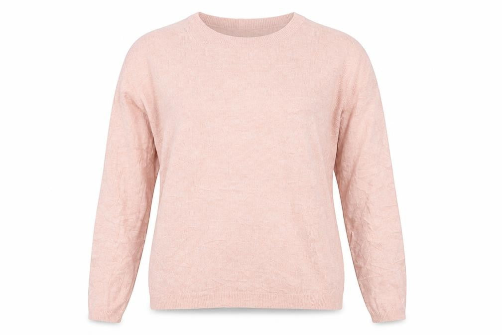 Matalan Womens Pink Crew Neck  Viscose Pullover Jumper Size M