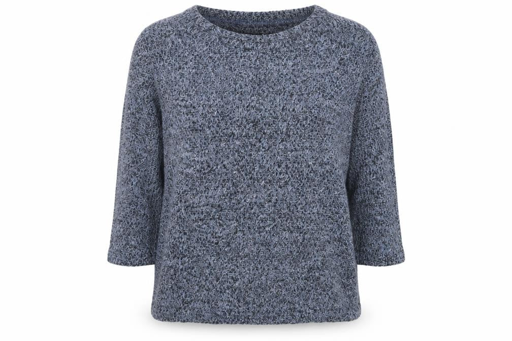 New Look Womens Blue Round Neck  Polyester Pullover Jumper Size 10