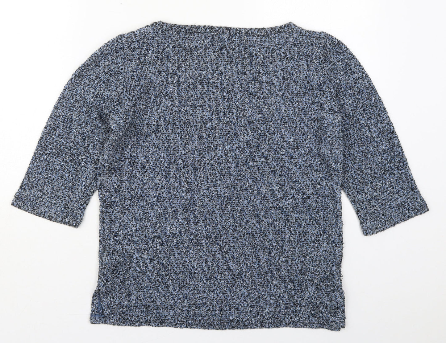 New Look Womens Blue Round Neck  Polyester Pullover Jumper Size 10