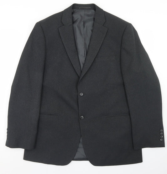 Greenwoods Mens Grey  Polyester Jacket Blazer Size 42