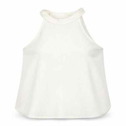 Boohoo Womens White  Polyester Basic Blouse Size 12 Halter