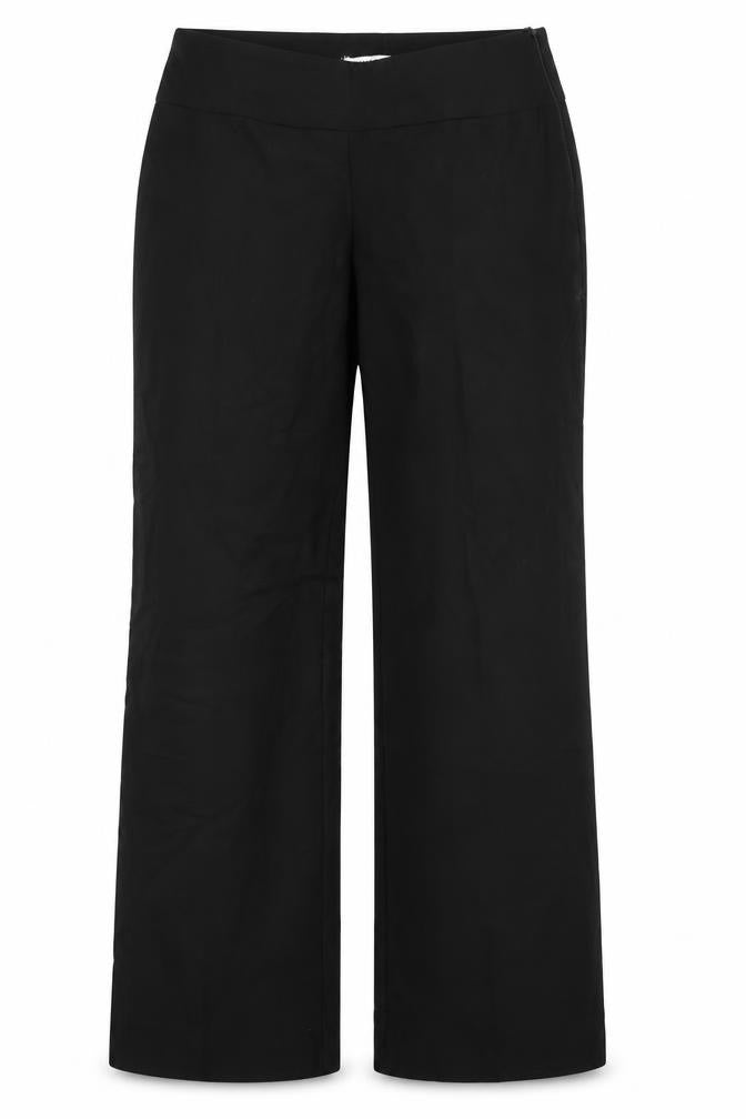 VILA Womens Black  Polyester Trousers  Size L L32 in Regular Zip