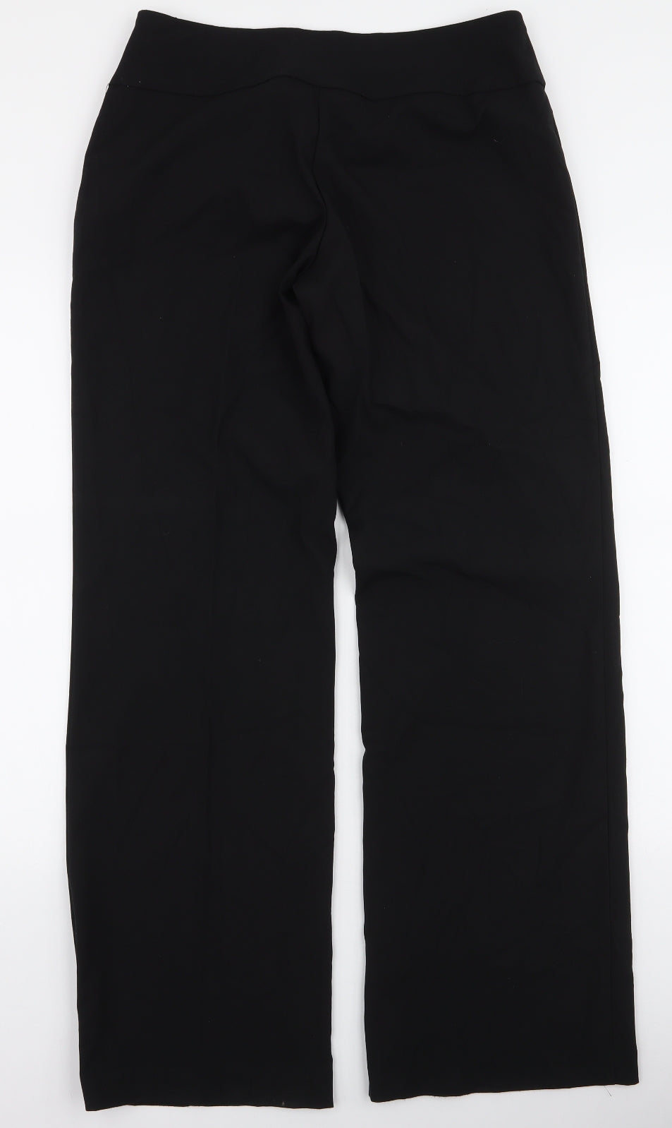 VILA Womens Black  Polyester Trousers  Size L L32 in Regular Zip
