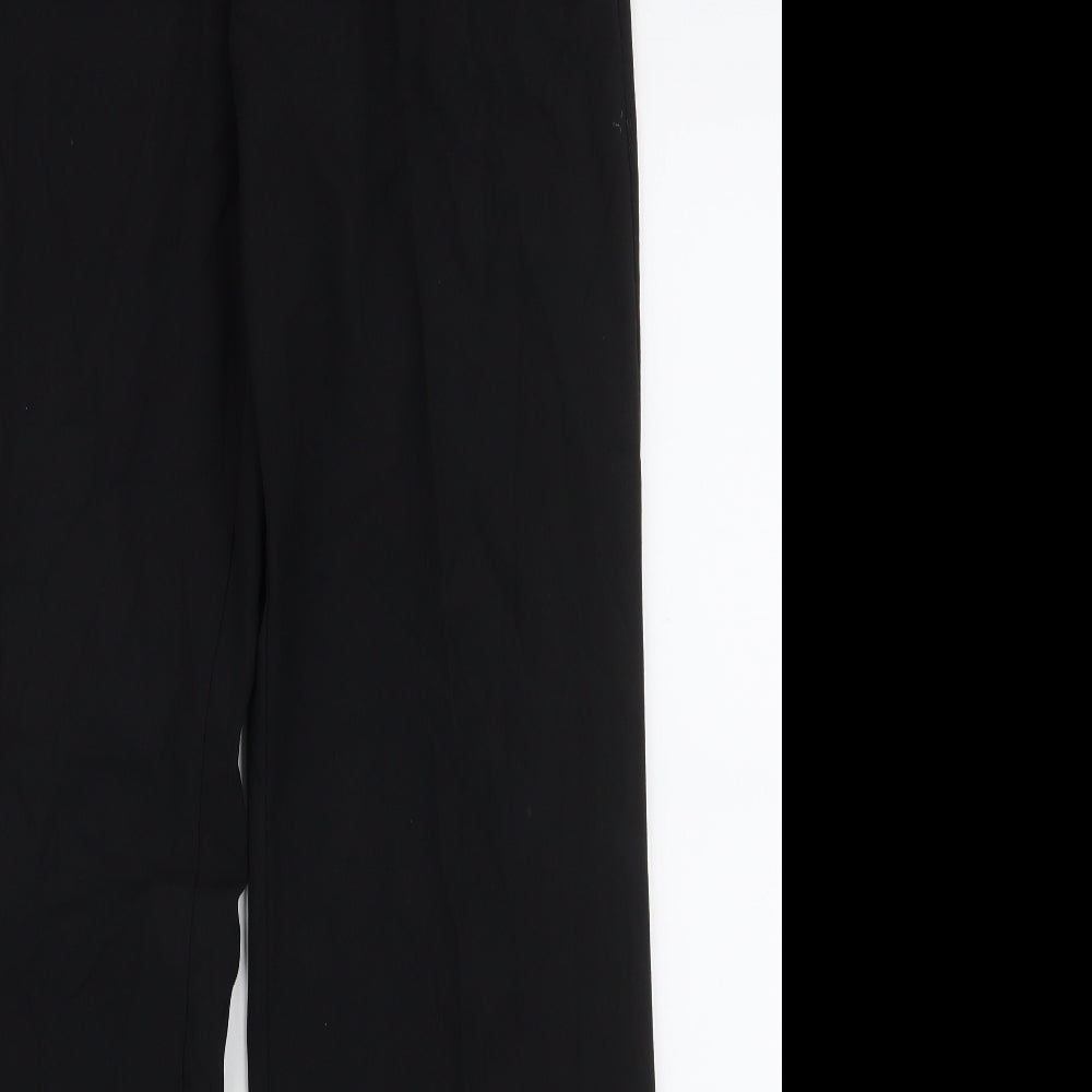 VILA Womens Black  Polyester Trousers  Size L L32 in Regular Zip