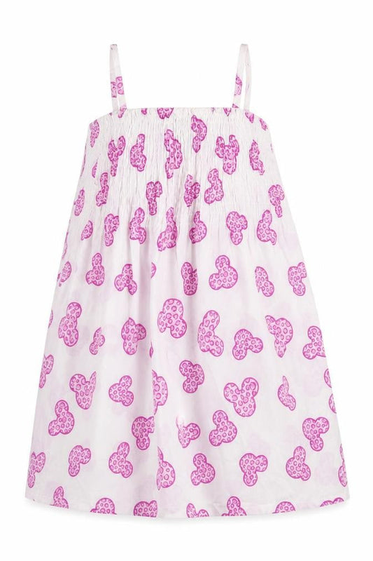 Disneyland Resort Girls White  100% Cotton A-Line  Size S  Square Neck Pullover - Disneyland resort Minnie Mouse