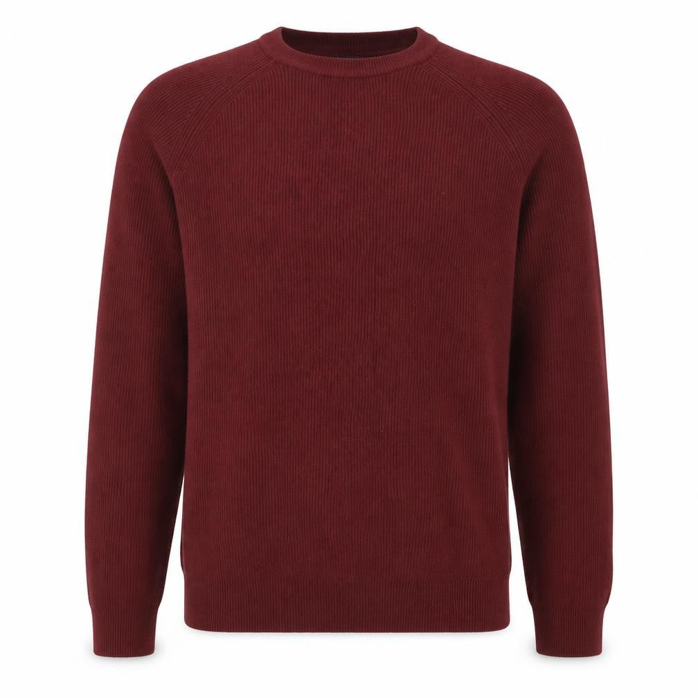 Marks & Spencer Mens Brown Crew Neck  Cotton Pullover Jumper Size S