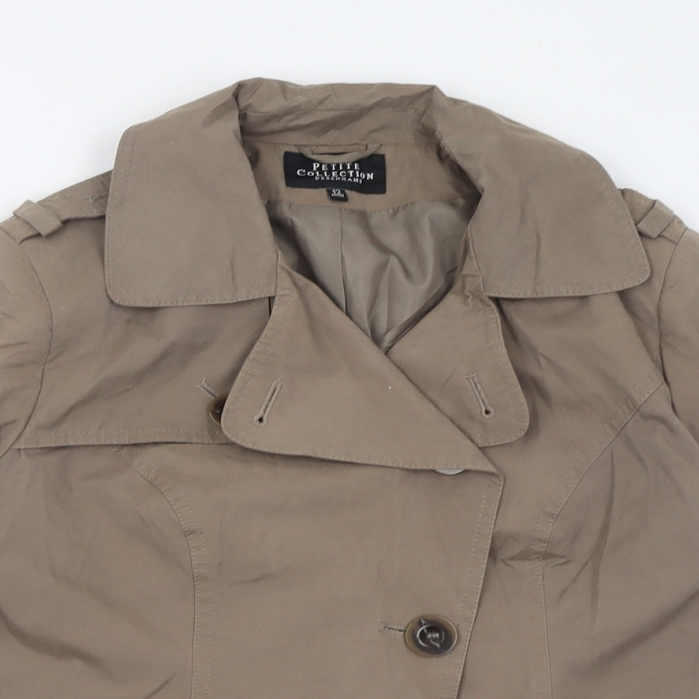 Debenhams Womens Brown   Jacket  Size 12  Button