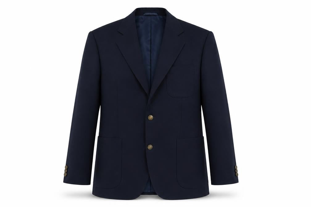 Wellington Mens Blue  Wool Jacket Suit Jacket Size 38