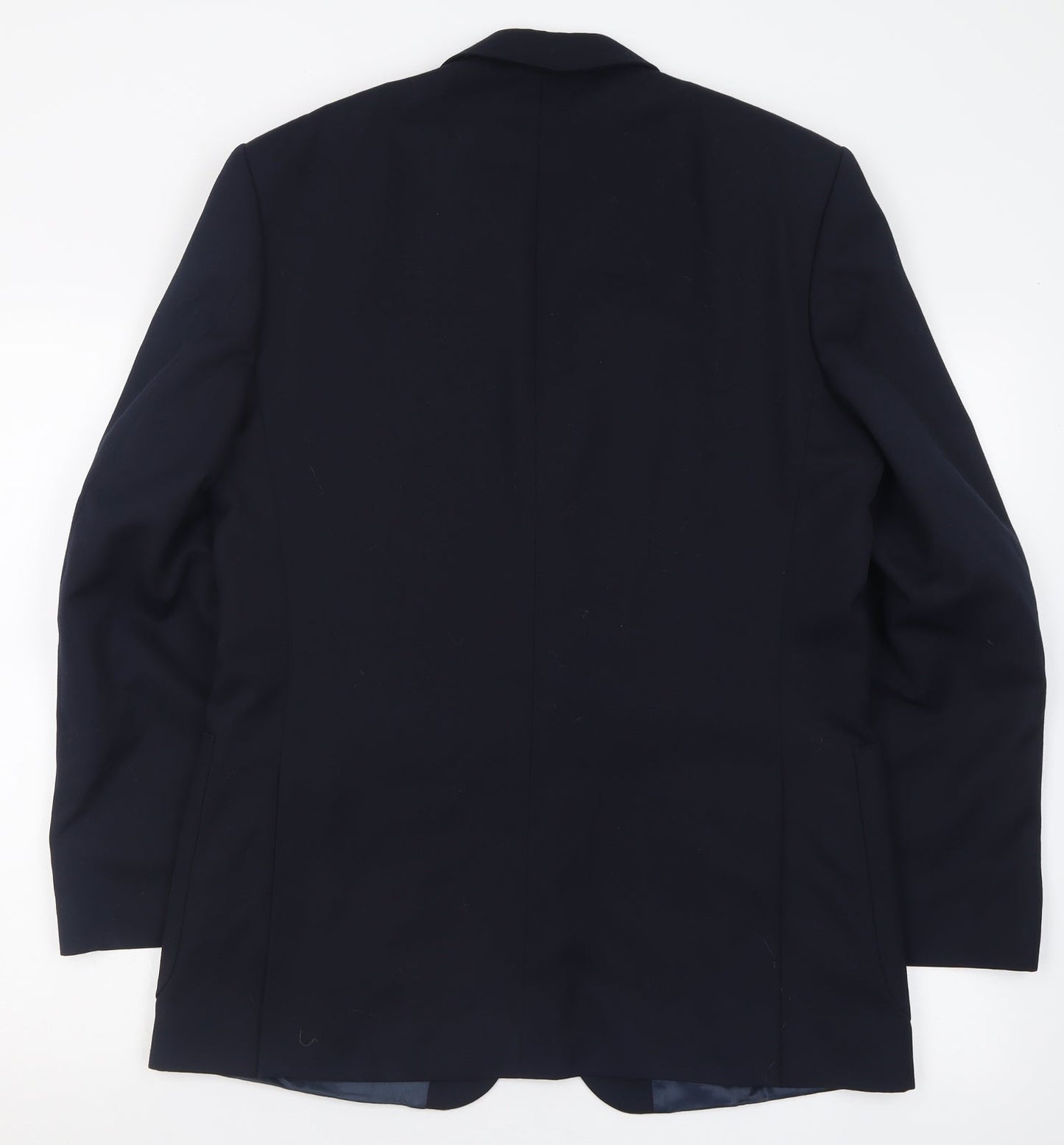 Wellington Mens Blue  Wool Jacket Suit Jacket Size 38