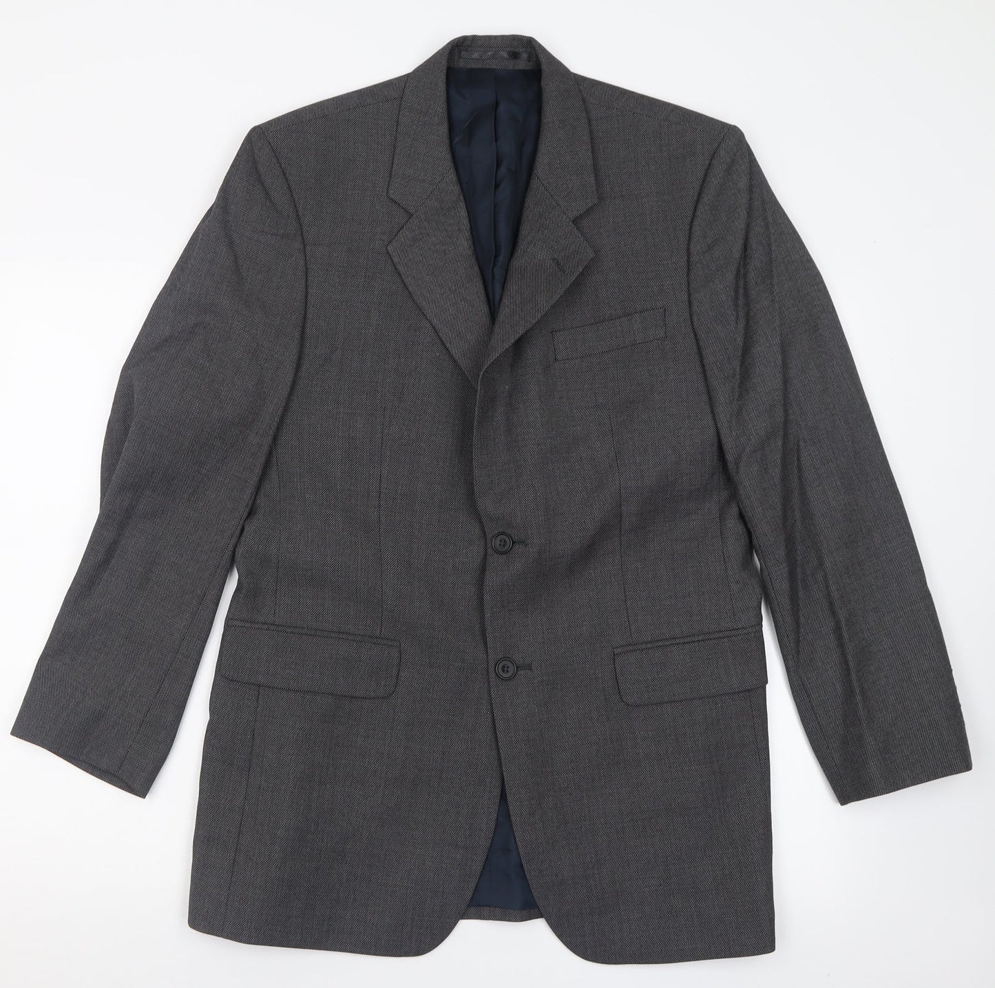 Roderick Charles  Mens Grey  Wool Jacket Suit Jacket Size 38