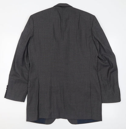 Roderick Charles  Mens Grey  Wool Jacket Suit Jacket Size 38