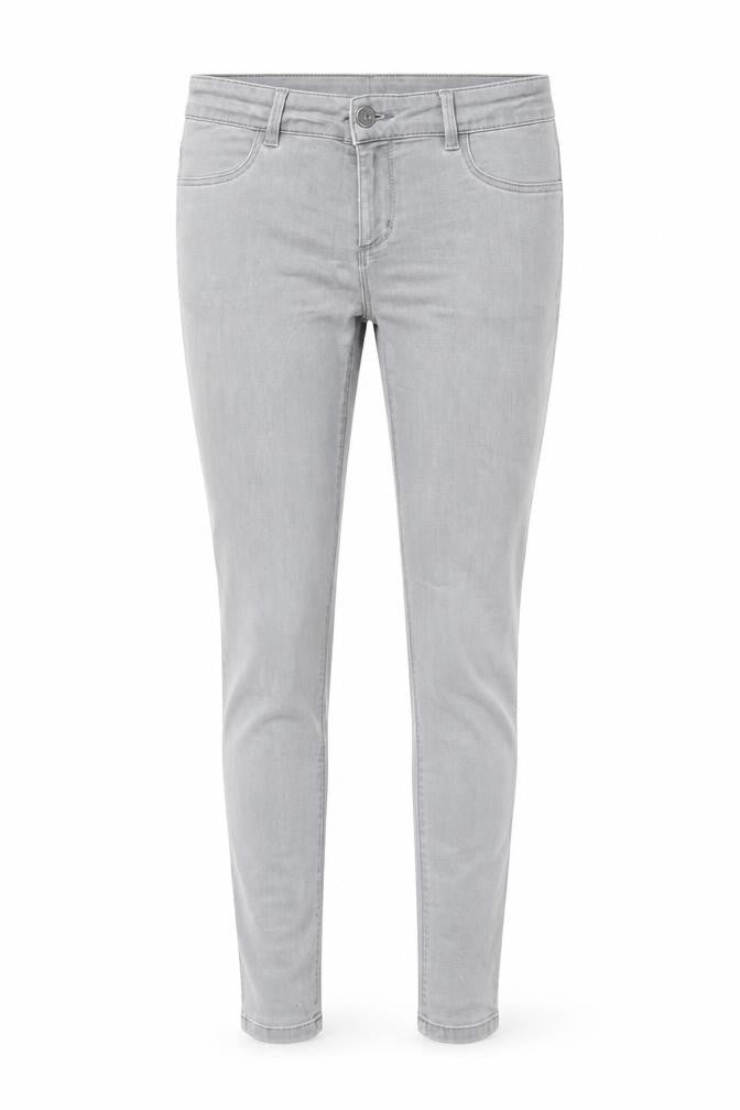 Oasis Womens Grey  Cotton Skinny Jeans Size 10 L31 in Regular Zip
