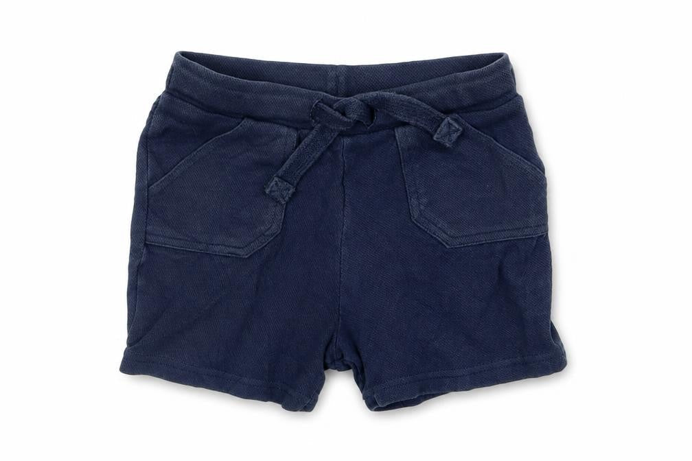 F&F Boys Black  100% Cotton Cropped Leggings Size 18-24 Months  Drawstring