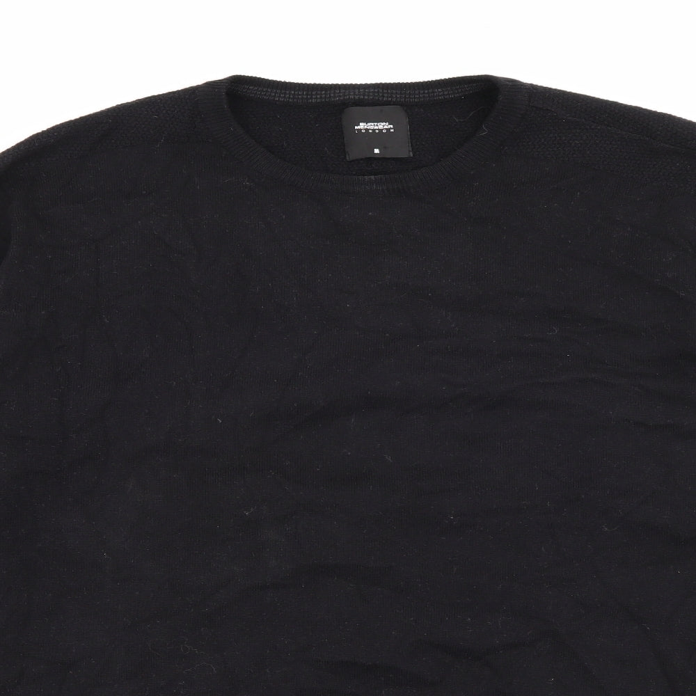 Burton Mens Black  Cotton Pullover Sweatshirt Size M