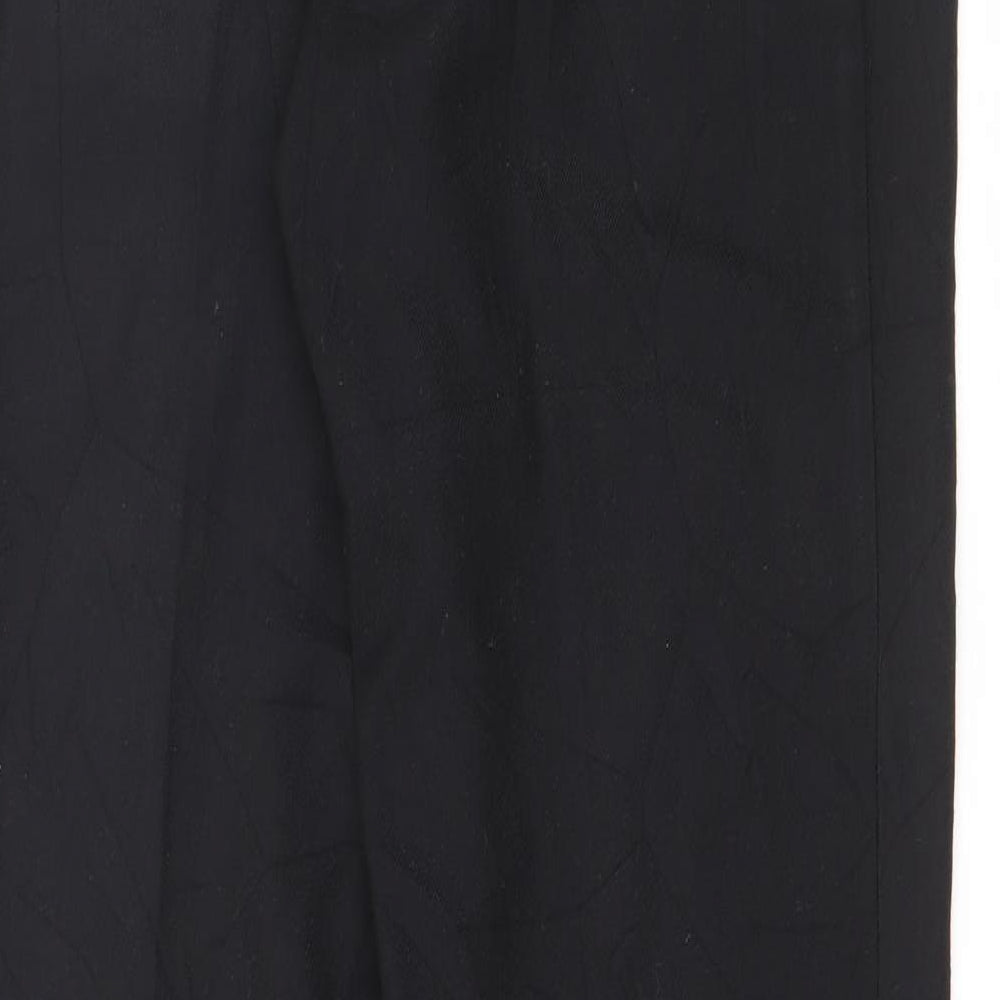 Preworn Womens Black  Polyester Trousers  Size 30 in L30 in Regular Zip