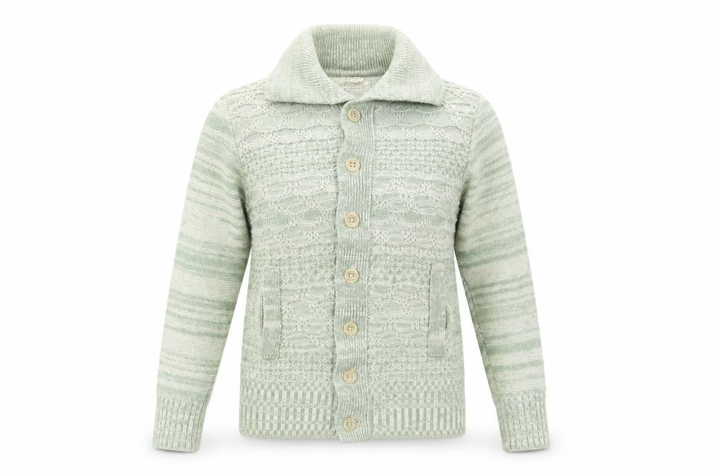 Cassidy Womens Green Collared  Wool Cardigan Jumper Size S