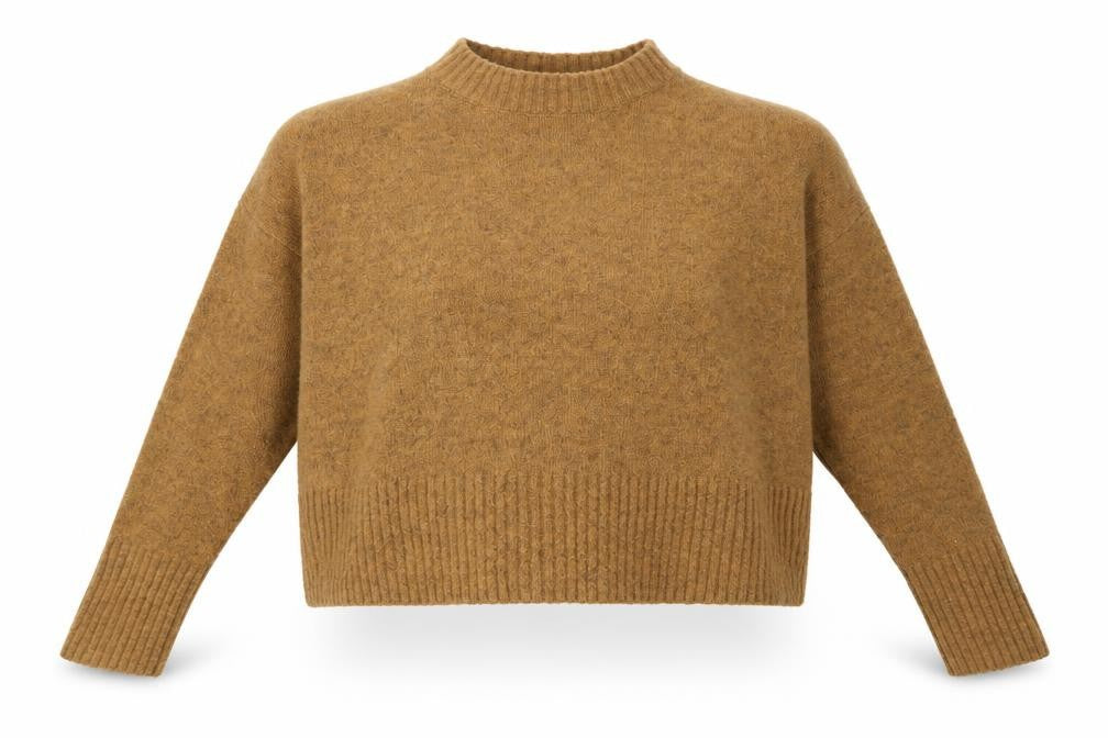 BDG Womens Brown Round Neck  Acrylic Pullover Jumper Size M