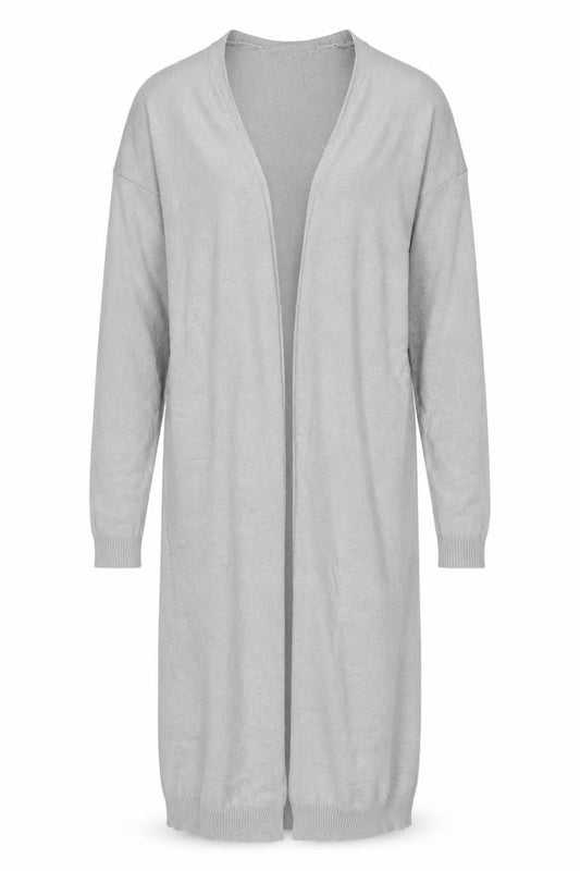 Peacocks Womens Grey V-Neck  Acrylic Cardigan Jumper Size S