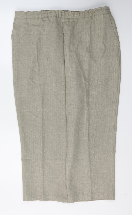 ARISTA Womens Beige  Polyester Trousers  Size 22 L24 in Regular