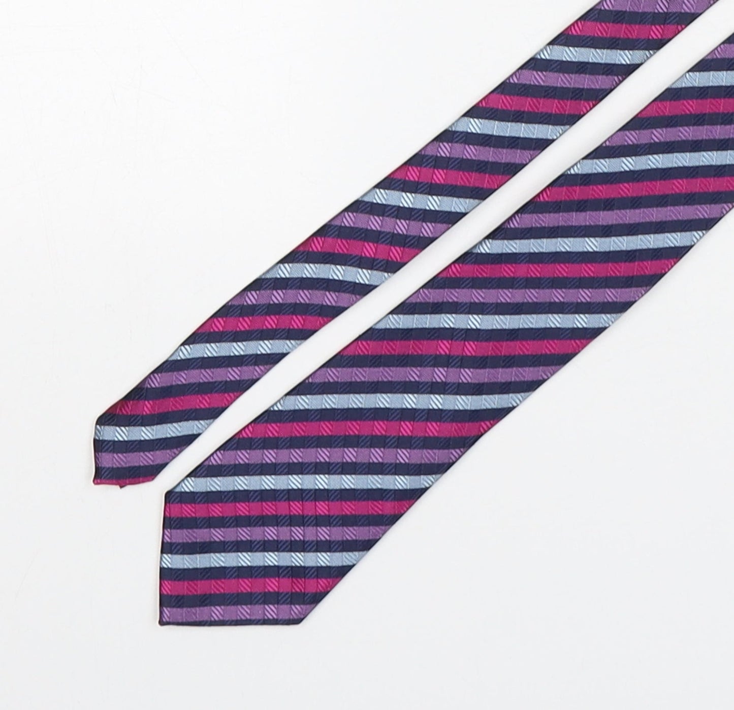 The Collection by Debenhams Mens Multicoloured Striped Polyester Pointed Tie One Size